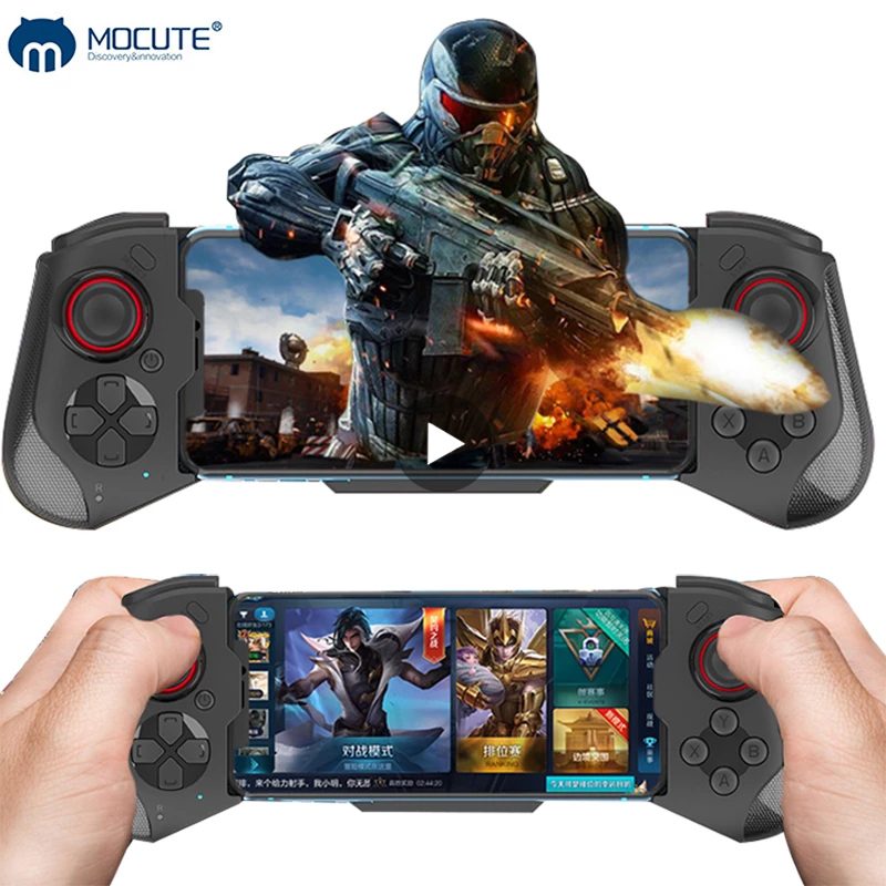 Android Tablet Gaming Accessories - โทรศัพท์มือถือGamepadจอยสติ๊กสําหรับiPhone AndroidควบคุมบลูทูธController Trigger PubgเกมมือถือPad Gamingโทรศัพท์มือถือMando