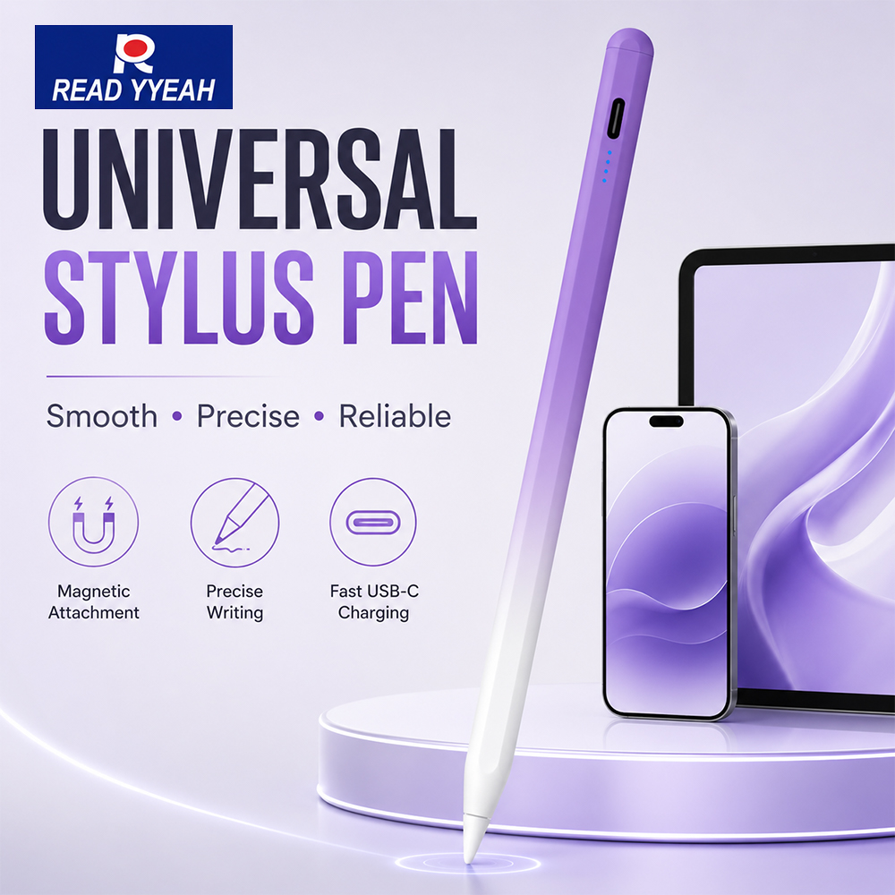 Tablet Accessories For Kids - ปากกาสไตลัสอเนกประสงค์แบบแม่เหล็ก ชาร์จพลังงานจากฝ่ามือ สำหรับวาดภาพ ใช้ได้กับ iOS Android