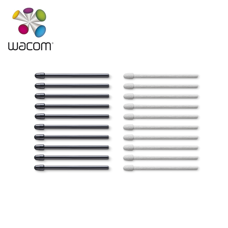 Wacom Tablet Accessories - 10ชิ้น/แพ็ค Wacom Pro Pen 2สีดำมาตรฐาน/Felt Nibs