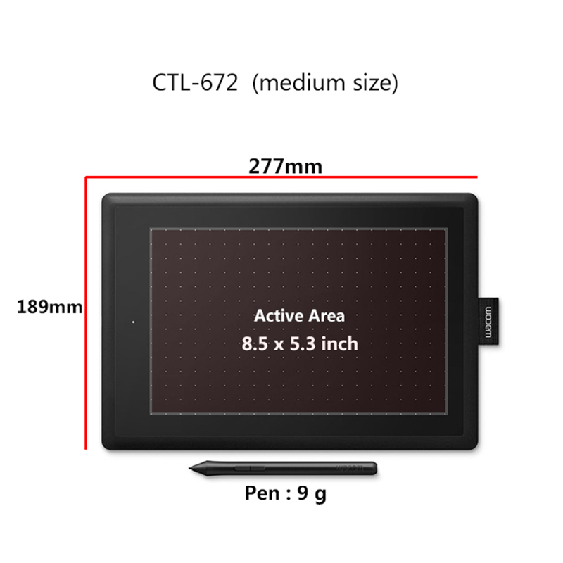 Wacom CTL-672แท็บเล็ตกราฟิกขนา - Wacom Tablet Accessories บทวิจารณ์และราคา
