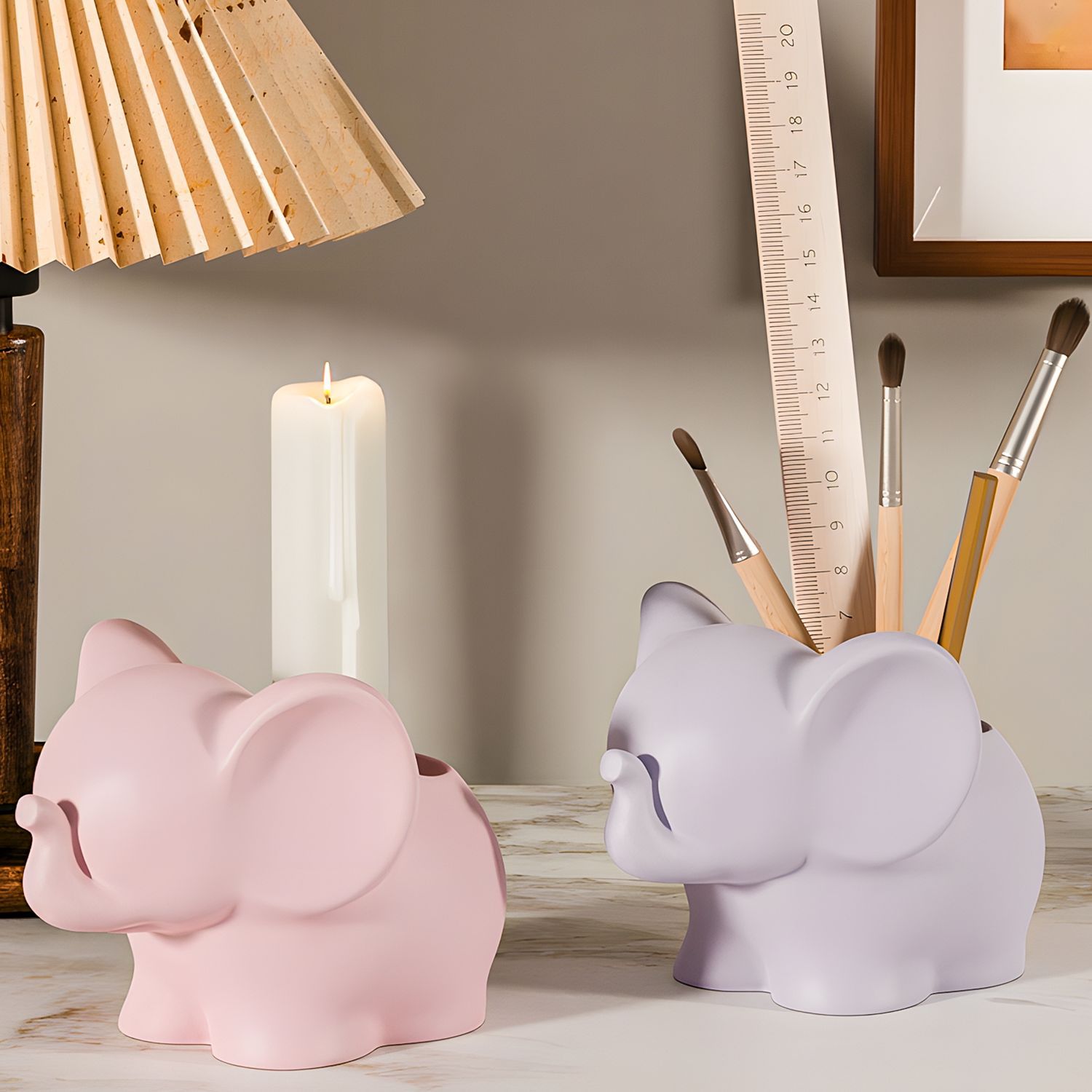 แม่พิมพ์เรซิ่นรูปช้าง DIY สำหร - Case With Pencil Holder บทวิจารณ์และราคา