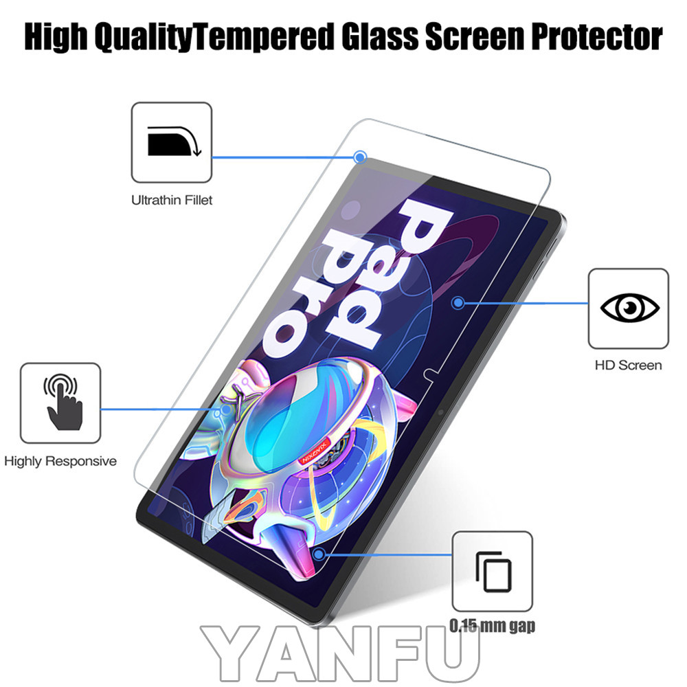 2PCS กระจกนิรภัยป้องกันหน้าจอส - Lenovo Tablet P12 Accessories บทวิจารณ์และราคา
