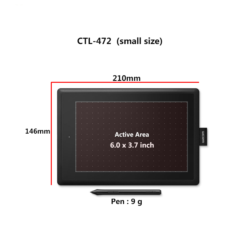 One by Wacom CTL-472 แท็บเล็ตก - Wacom Tablet Accessories บทวิจารณ์และราคา