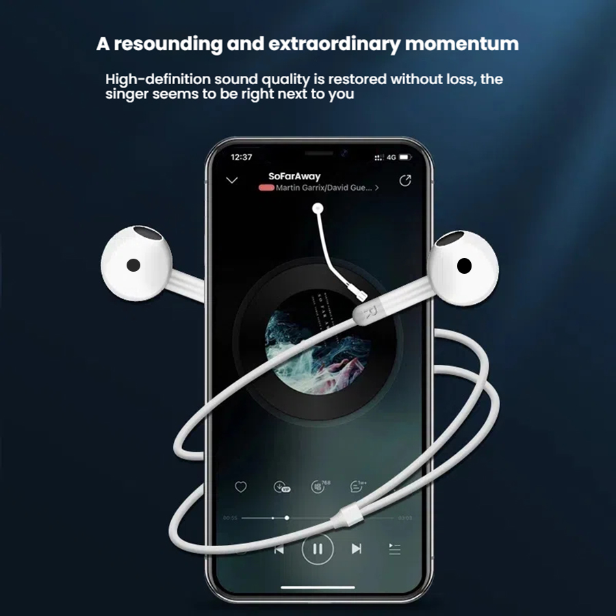 หูฟังแบบมีสายสำหรับ Apple iPho - Wired Earphone Lightning บทวิจารณ์และราคา
